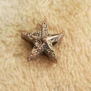 2/ $13 Vintage Silver Starfish Pandora- Like Charm